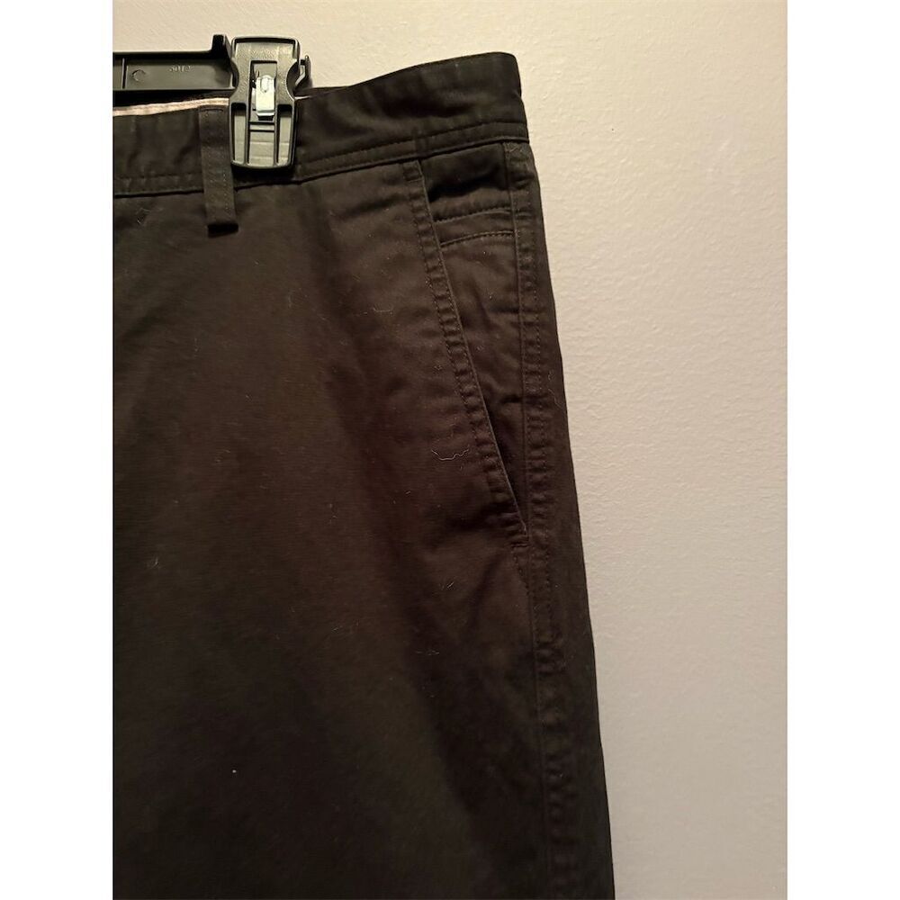 Dockers Men's Khakis Flat Front Pants Black Size 36x32 Casual - Picture 2 of 8